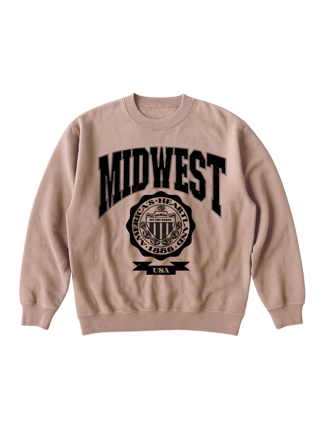 Midwest-Women’s graphic crewneck
