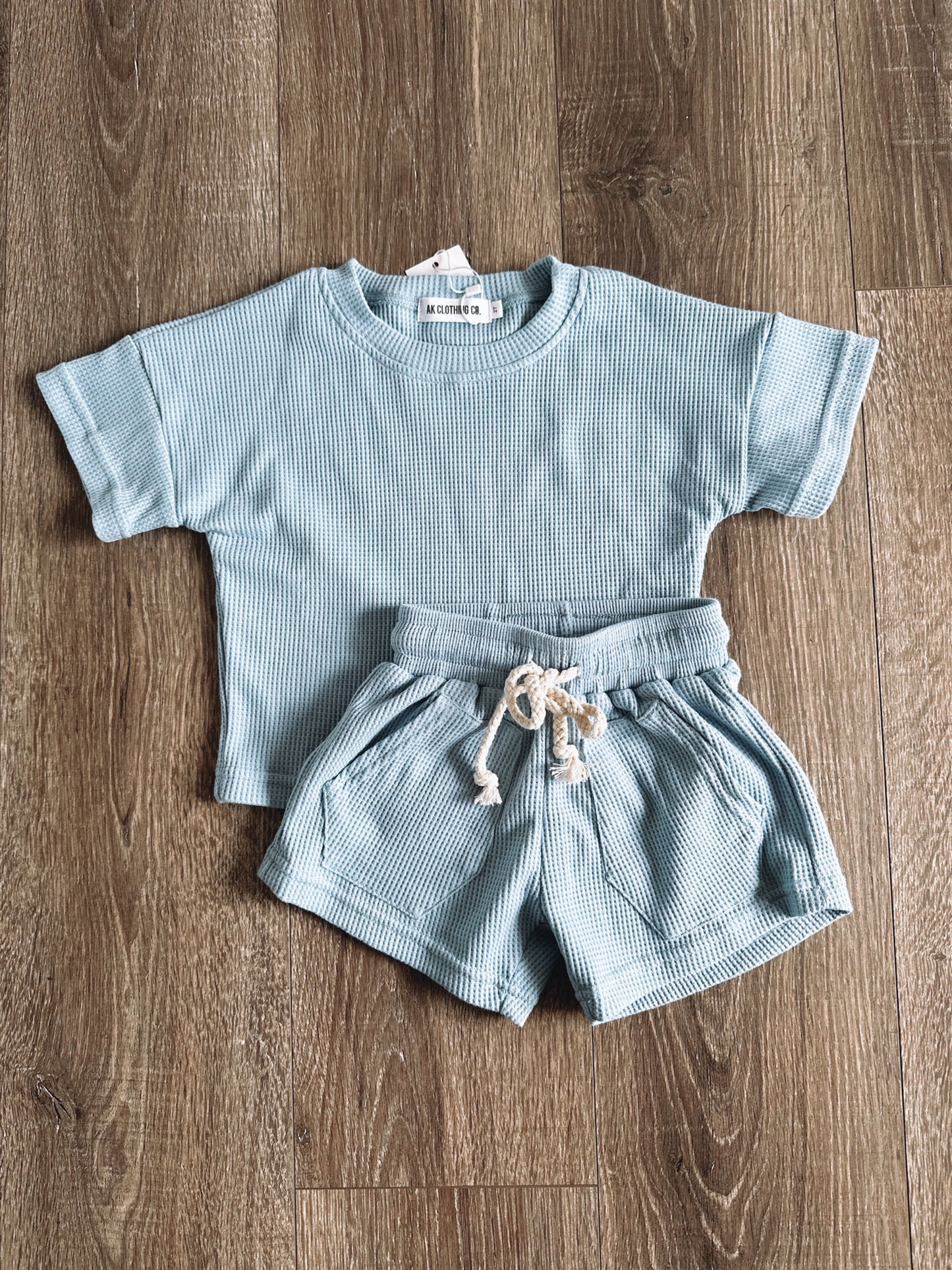 Waffle Lounge Set - Blue