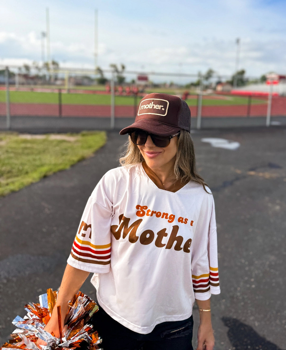 Strong as a Mother-Womens boxy jersey