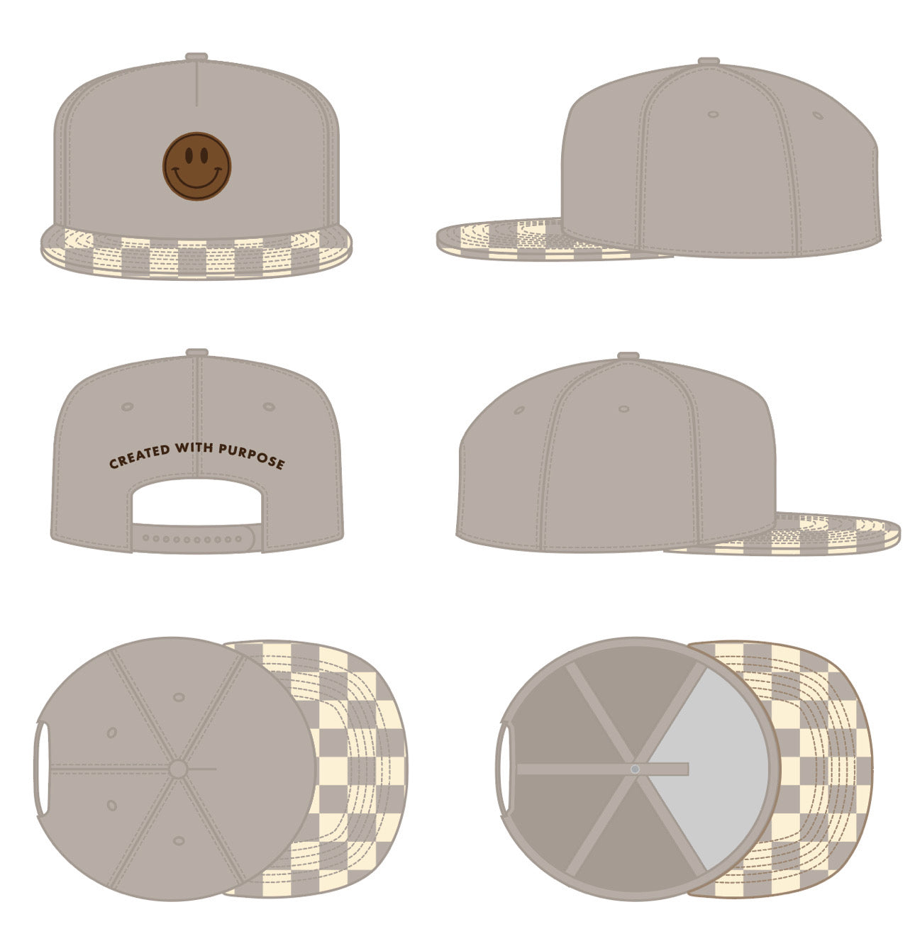 Created w/ Purpose™- Snapback Stone