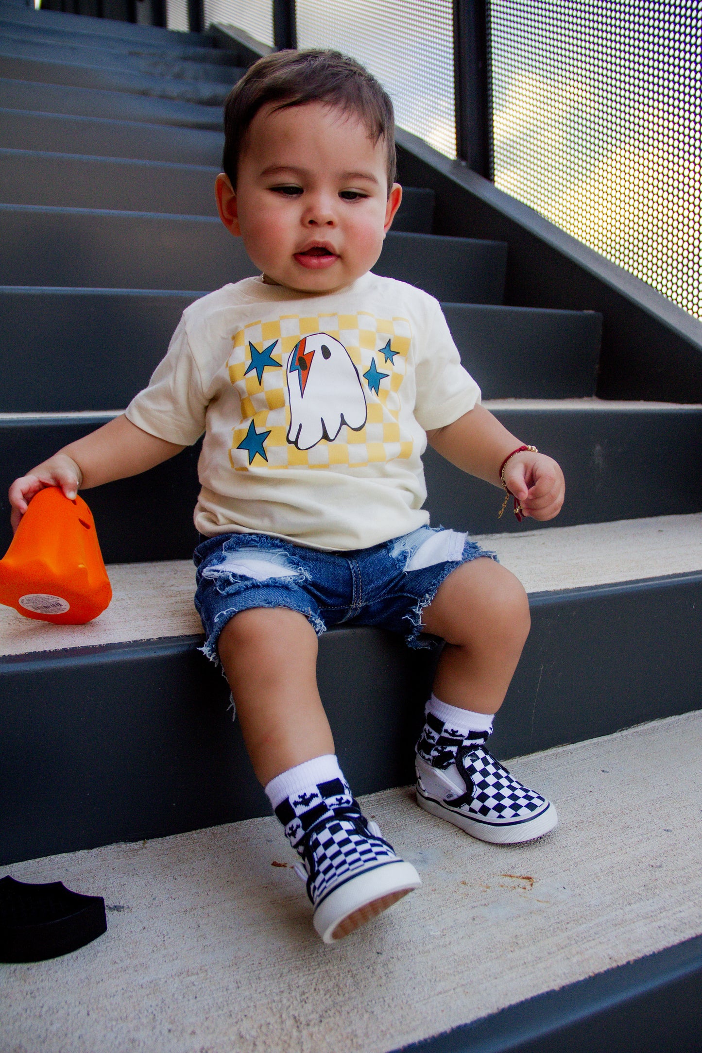 Checkered Ghost Graphic Tee