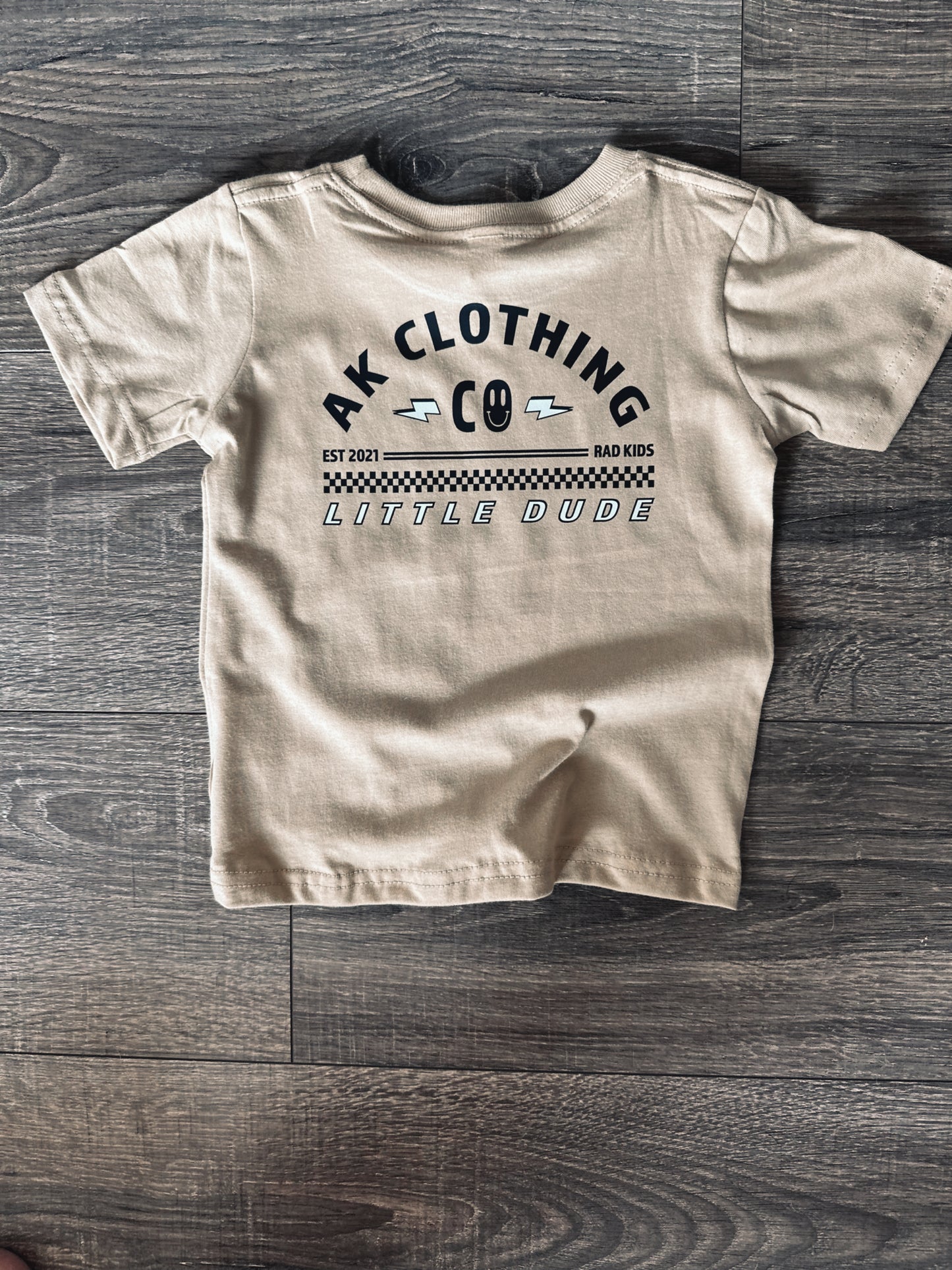 AK Little Dude-AK Graphic Tee Latte