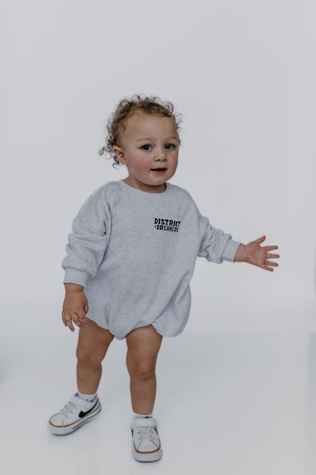 Dreamers nation bubble romper +crewneck