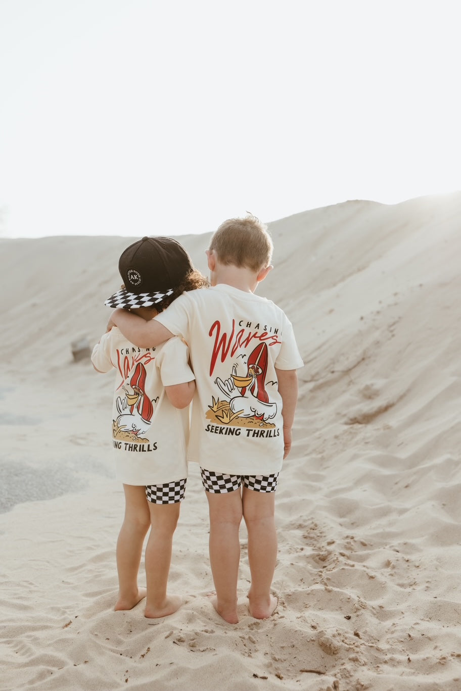 Chasing waves-Graphic Bamboo Tee