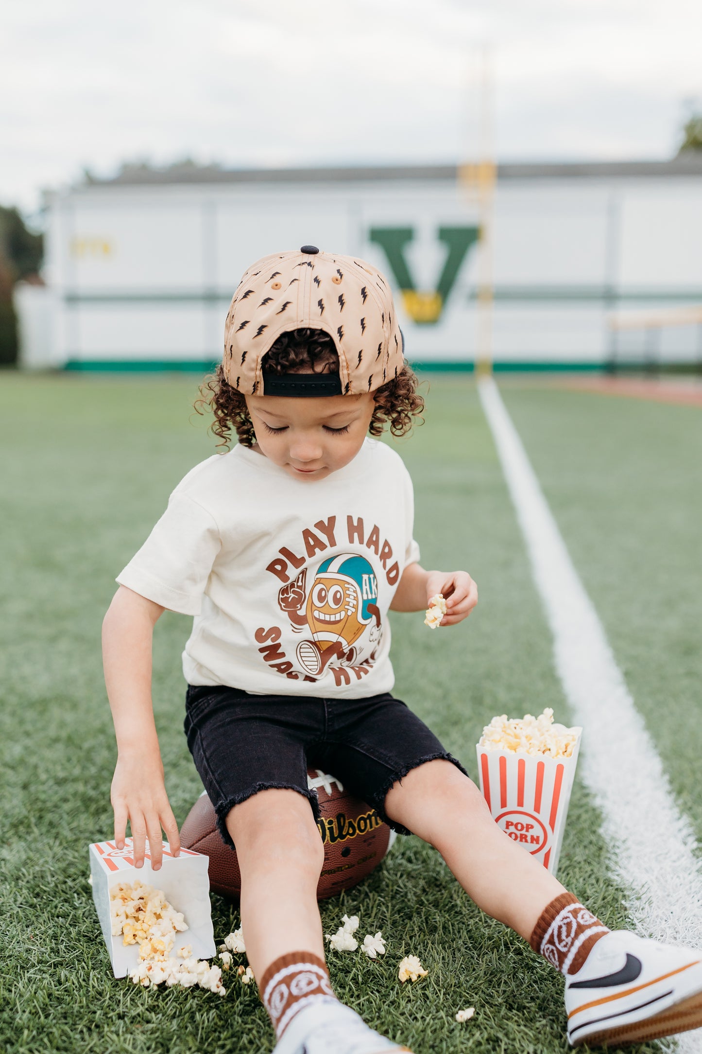 Snacks & football- Graphic Tee