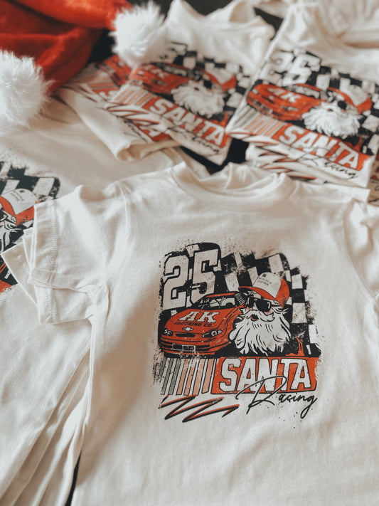 Santa race-graphic tee