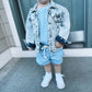 Waffle Lounge Set - Blue