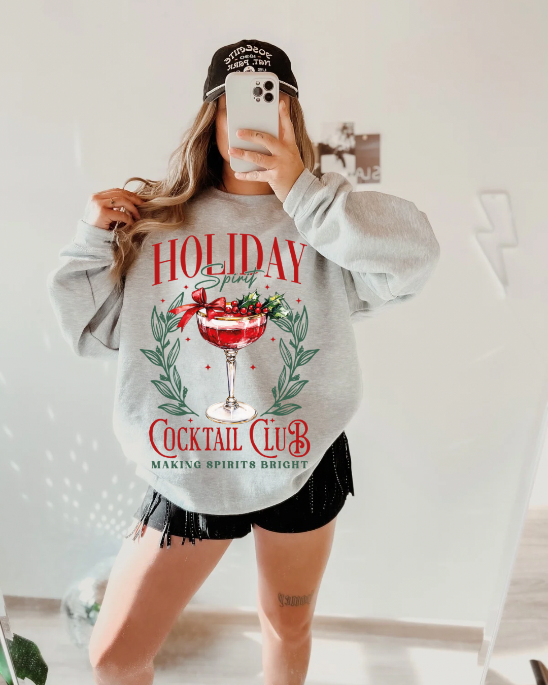 Holiday Cocktails-Crewneck
