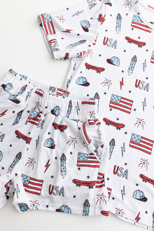 Retro 4OJ daywear bamboo set- PRE ORDER