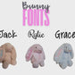 Customized Bunny Stuffy-PRE ORDER