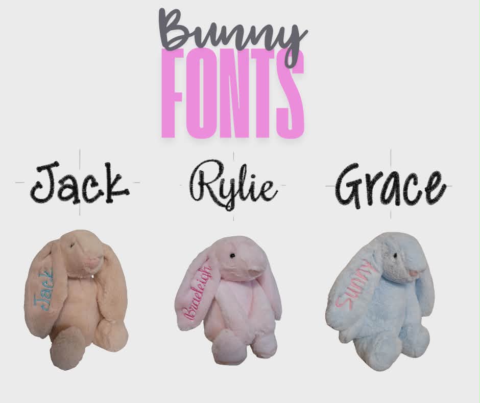 Customized Bunny Stuffy-PRE ORDER