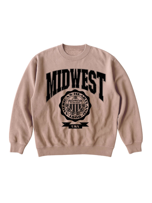 Midwest-Women’s graphic crewneck