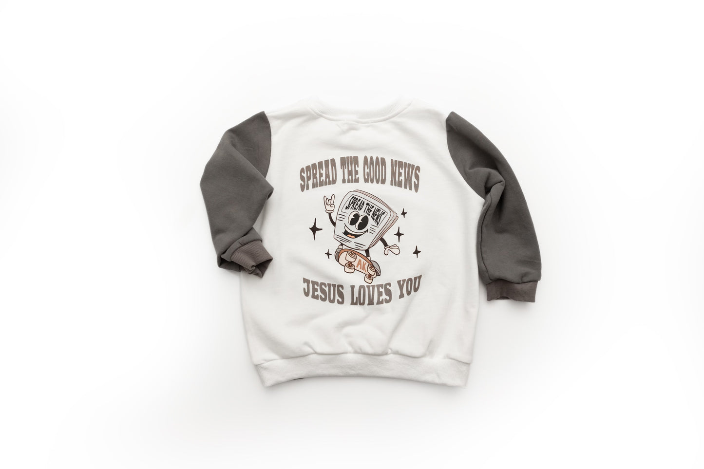 Spread the news-AK Colorblock Crewneck