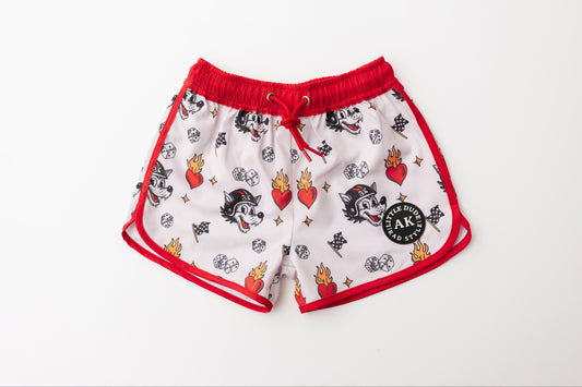 All gas retro hybrid swim-RED PRE ORDER