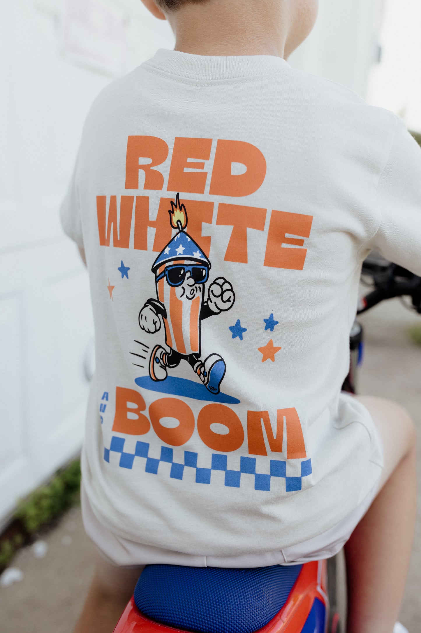 Red, White + Boom-AK Graphic tee