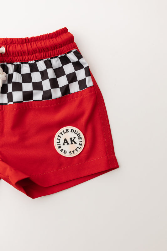 Speedway checks hybrid swim-RED PRE ORDER
