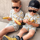 Summer bananas-Ribbed Bamboo set
