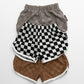 Checker Terry Shorts- BLK