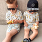 Summer bananas-Ribbed Bamboo set
