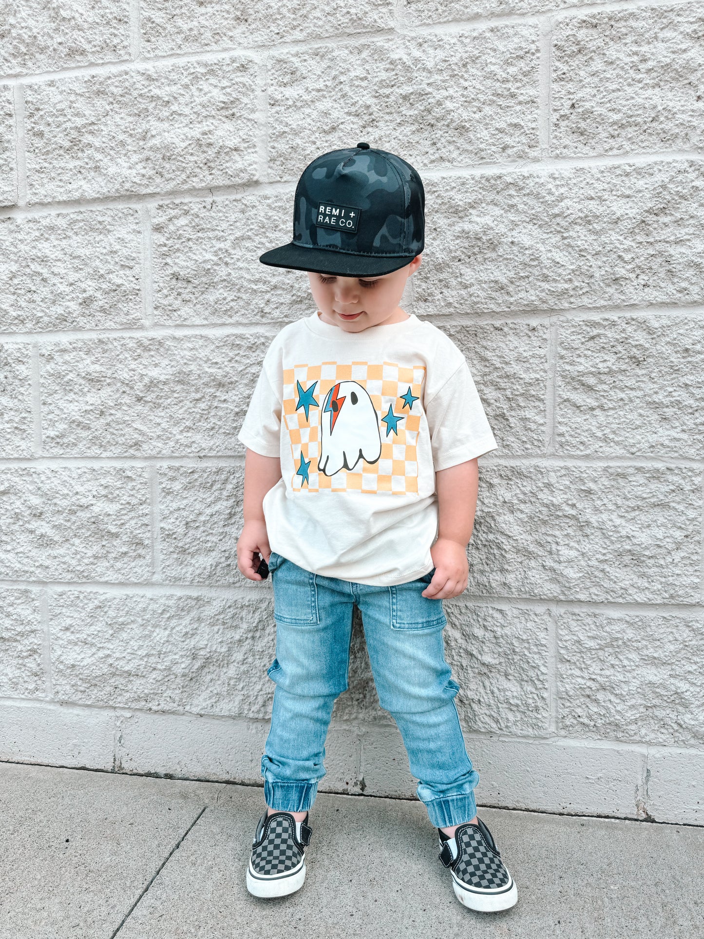 Checkered Ghost Graphic Tee