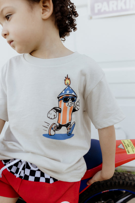 Red, White + Boom-AK Graphic tee