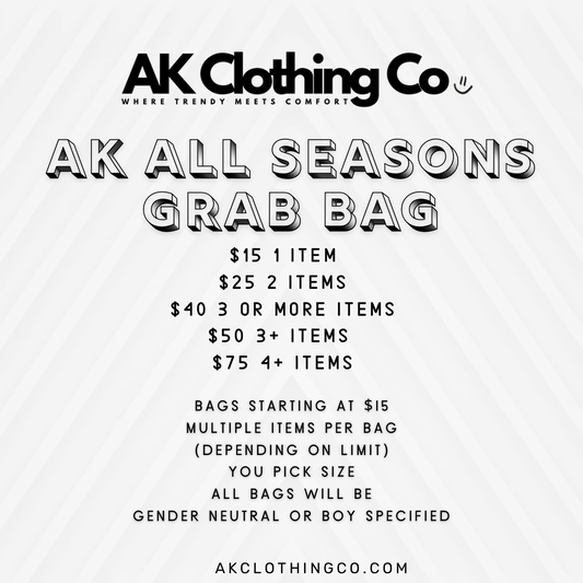 AK MYSTERY GRAB BAG- $25 (2-3 items)