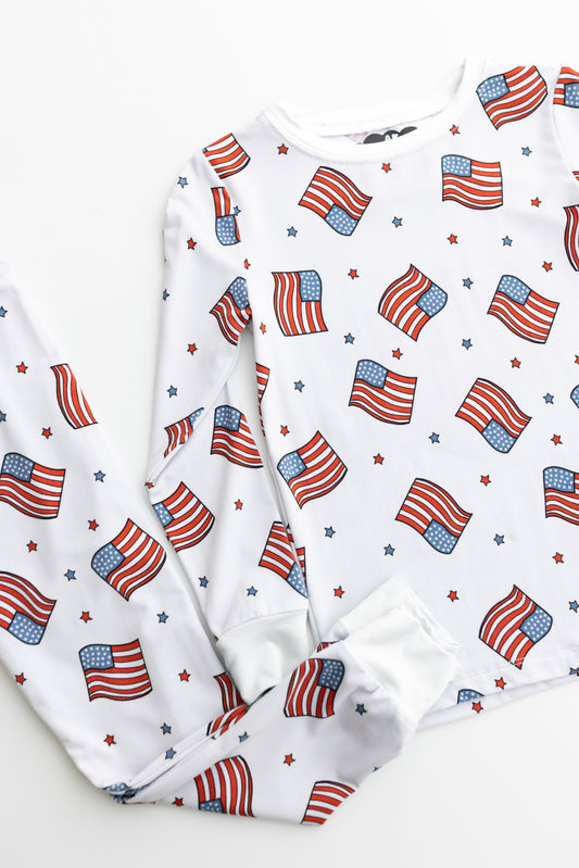 USA Flags—Zipper AK DREAMERS BAMBOO PRE ORDER