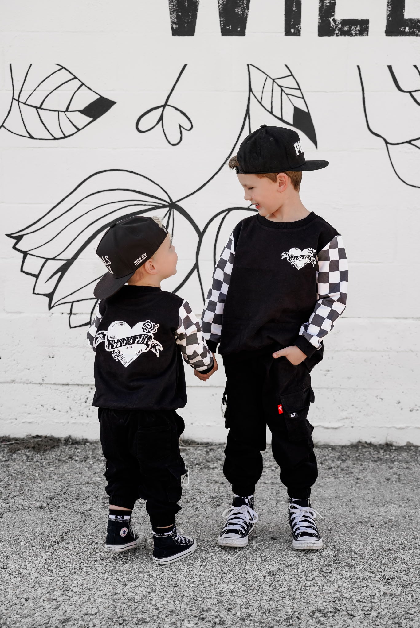 Mama's Boy Checker Crewneck