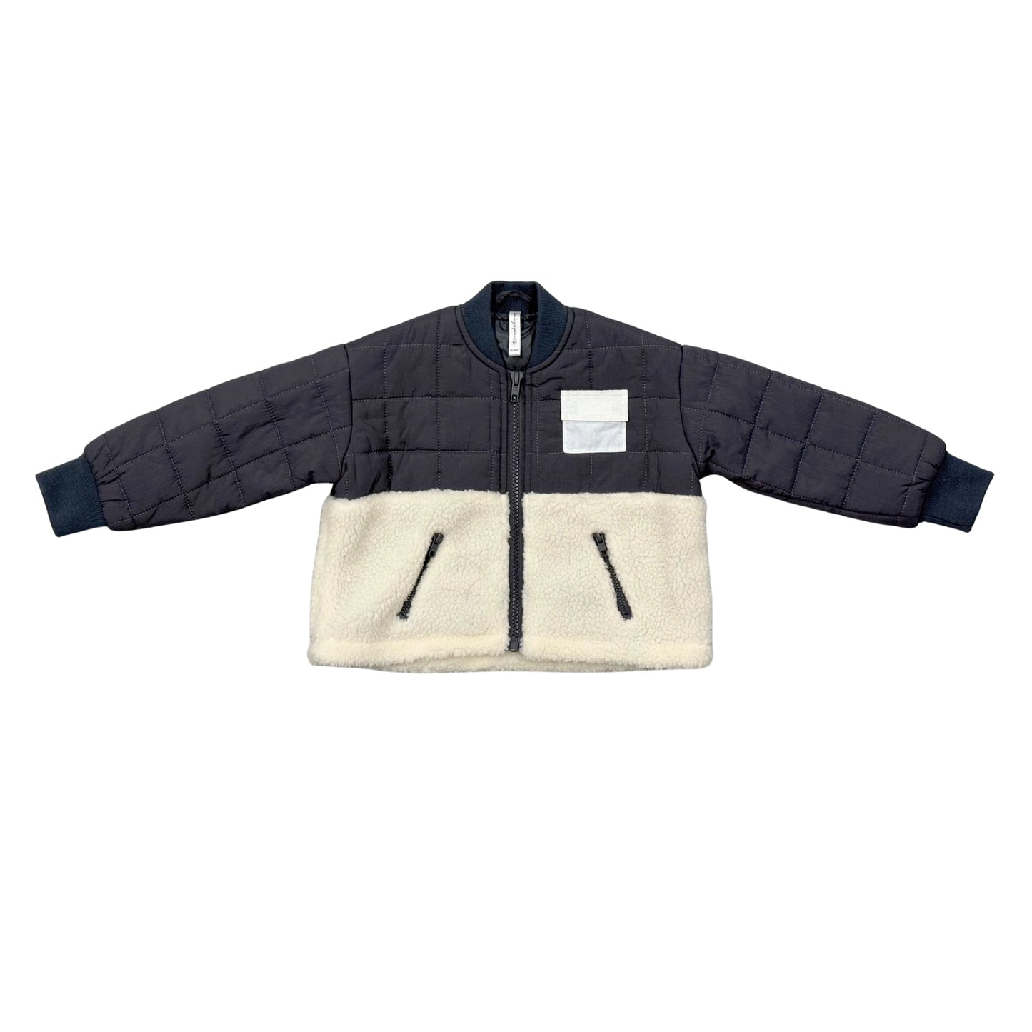 Quilted Sherpa Jacket- Baby sprouts