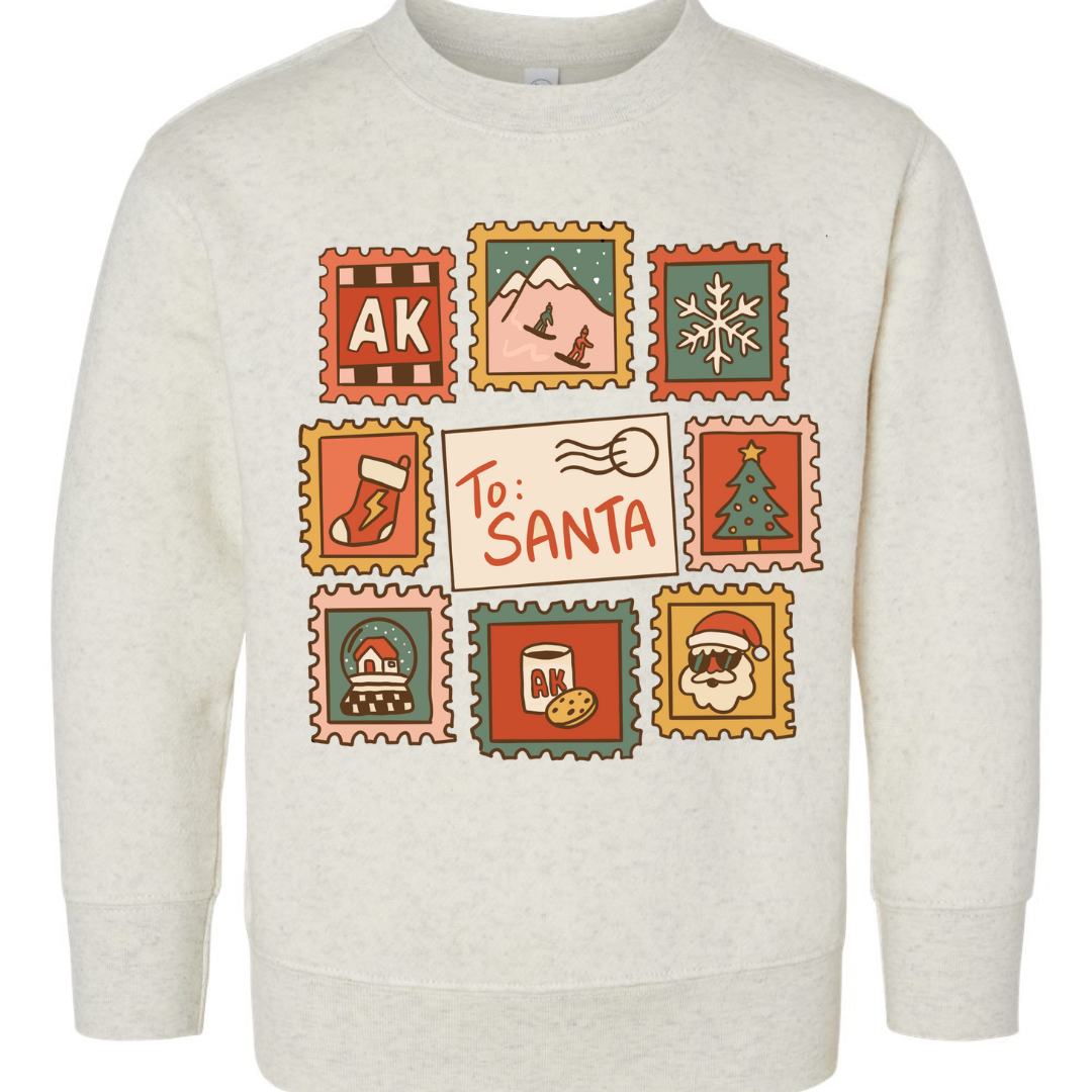 Santa mail-crewneck