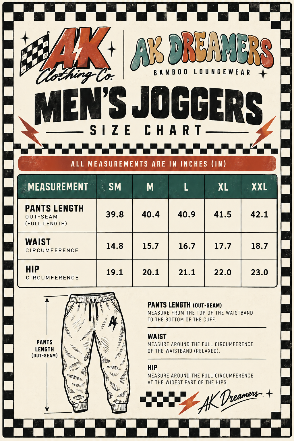 Merry Mischief-Men’s Bamboo Joggers RTS