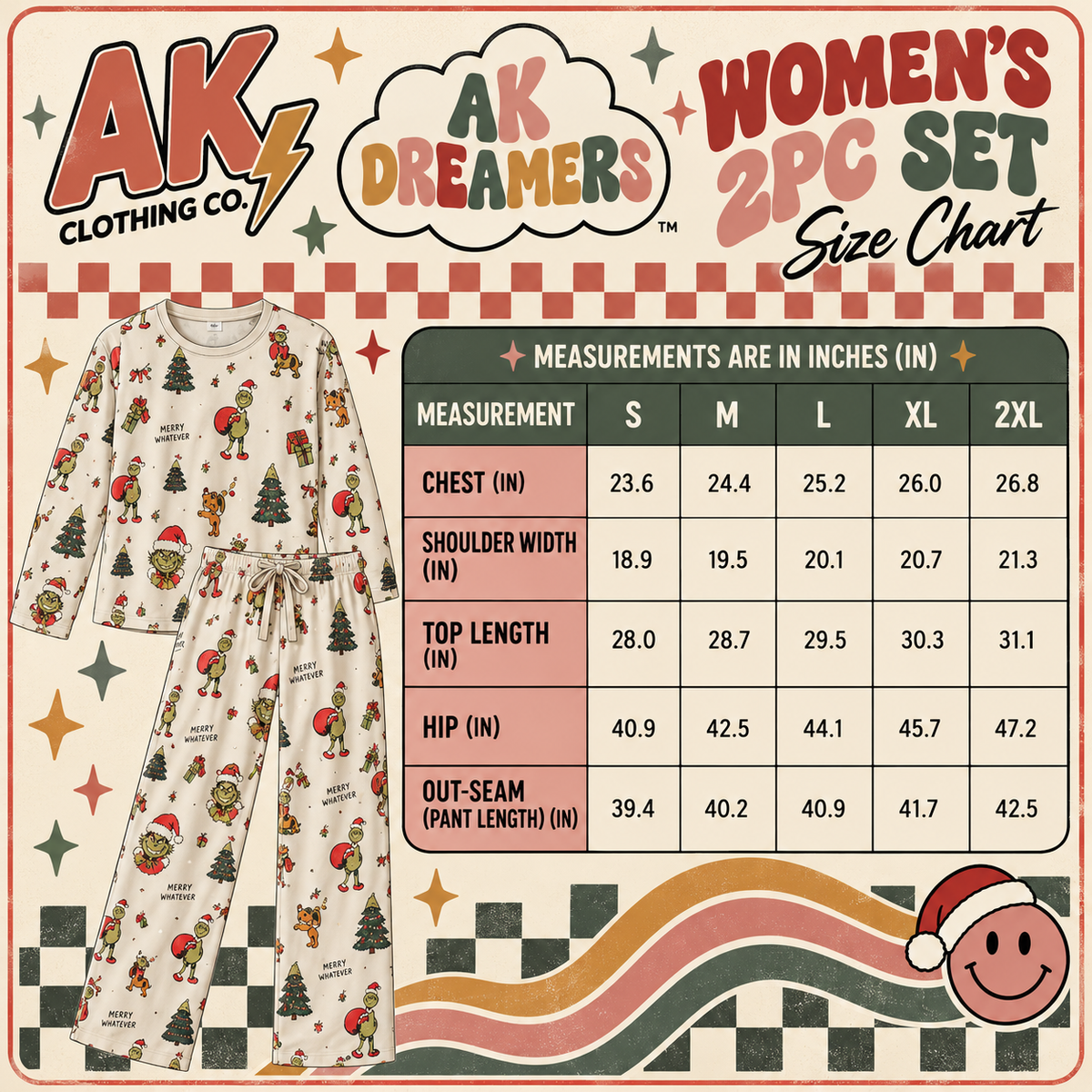 Merry Mischief-MOM AK DREAMERS BAMBOO PJ’S RTS